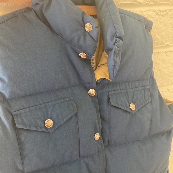 Vintage 70s The North Face Blue Down Puffer Vest - Picture 4 of 10